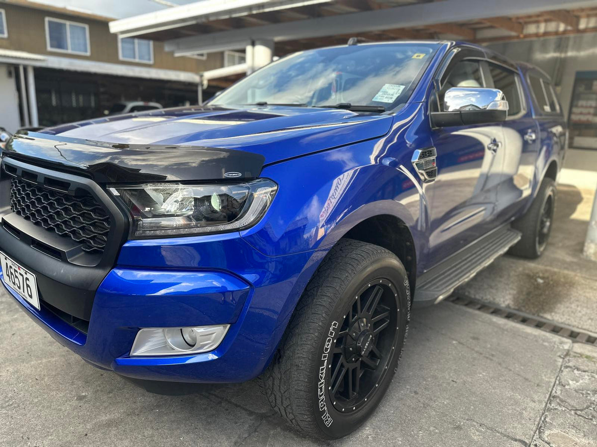 Ford Blue Ranger Rear View Ford Ranger 4x4 Blue with Back Cap – Holiday Samoa