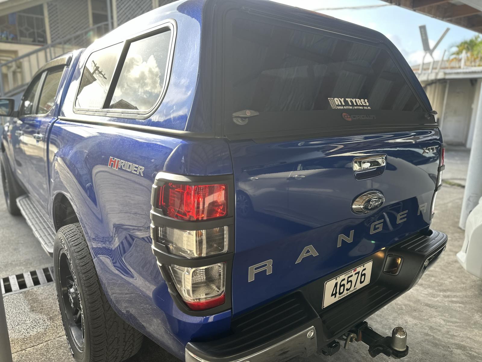 Ford Ranger 4x4 Blue with Back Cap – Holiday Samoa